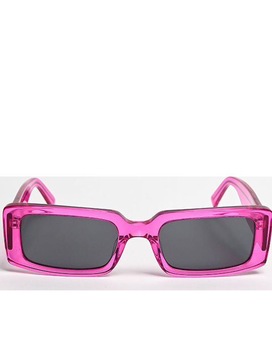 The Glass of Brixton Women's Sunglasses with Pink Plastic Frame and Gray Lens BS202 03
