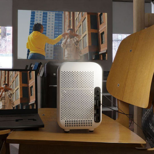 HP CC180W Projector LCD HD LED Lamp with Wi-Fi and Built-in Speakers White