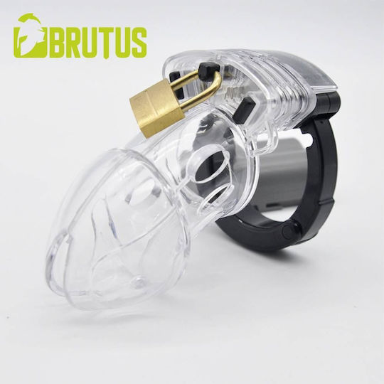 Brutus Alpha Chastity Cage Penis Cage in Transparent Color