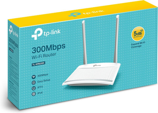 TP-LINK TL-WR820N v3 Wireless Router Wi‑Fi 4 with 2 Ports