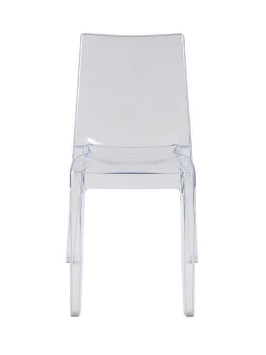 Cristal Kitchen Polypropylene Chair Transparent 50x54x84cm