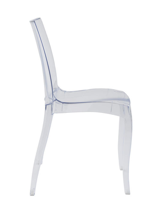 Cristal Kitchen Polypropylene Chair Transparent 50x54x84cm