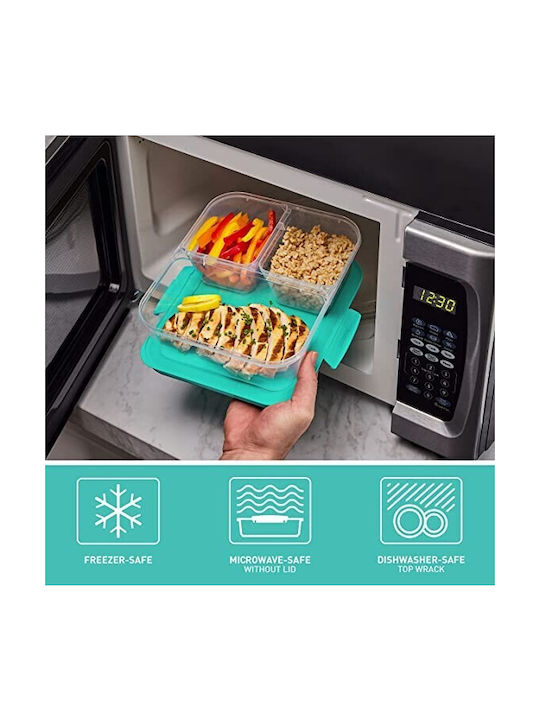 Sistema Plastic Lunch Box Transparent 24x22.4cm 5pcs