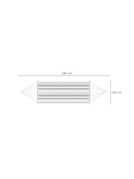 Strend Pro Hamac Dublu Tesatura Colorat 240x160buc