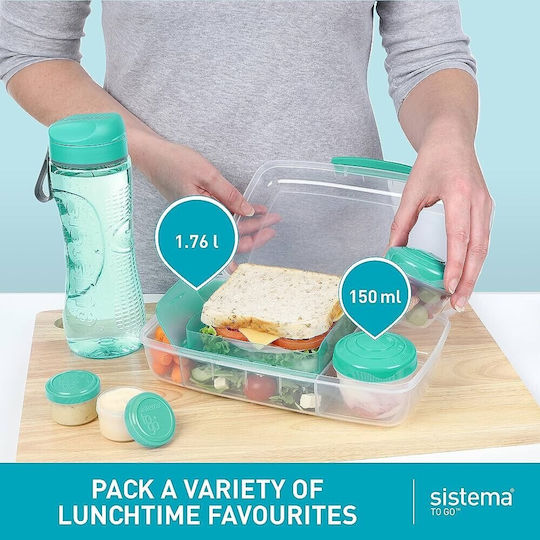 Sistema Plastic Lunch Box Green 150ml