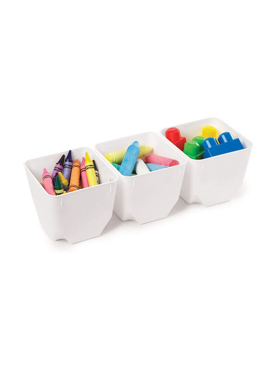 Sistema Storage Σετ Δοχεία Φαγητού Πλαστικά Λευκό 13.49x12.5cm 3τμχ