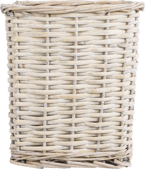 GloboStar Kyoto Planter Wooden White with Stand 22x22x25cm.