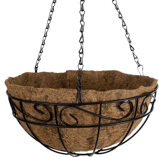 GloboStar Hanging Planter Metal Brown 30x30x15cm.