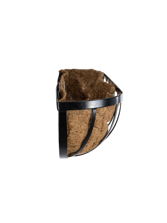 GloboStar Salamina Planter Metal Brown with Stand 76x19x18cm.