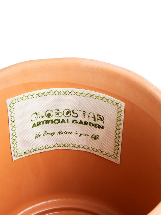 GloboStar Planter Ceramic White 17.5x17.5x16.5cm.