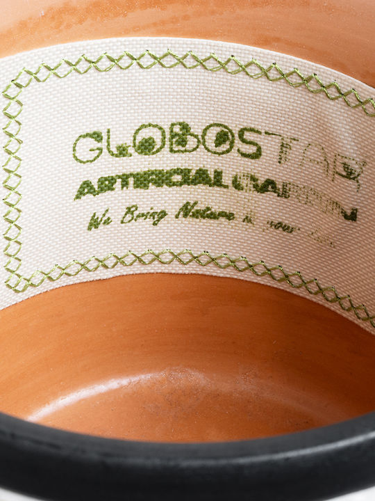 GloboStar Übertopf Keramik Gold 14.5x14.5x13εκ.