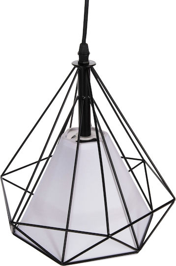 HomeMarkt Κρεμαστό Φωτιστικό Μαύρο LED 25x25x125εκ.