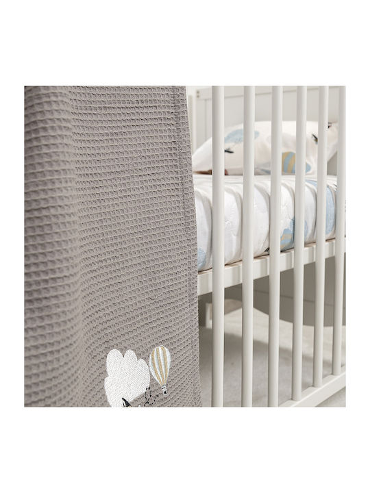 Naf Naf Одеяло Детско легло Pique Сив Light gray 140x110см.