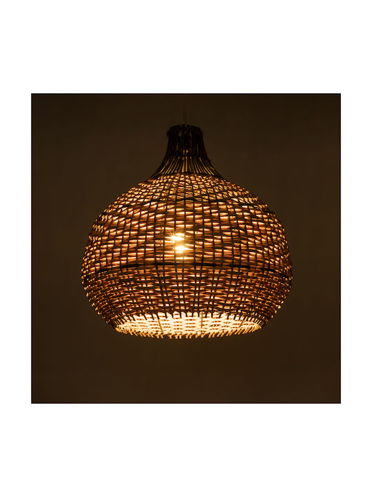 GloboStar Pendant Light Beige Boho Grid with Socket E27 41x41x40cm