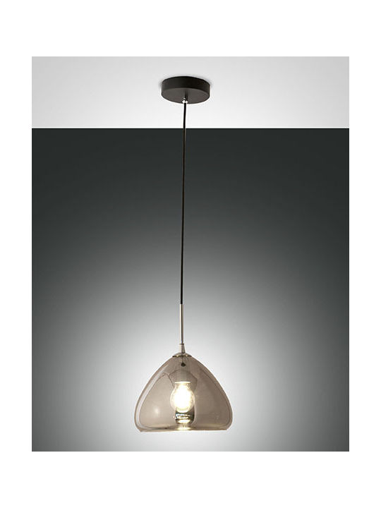 La Mia Luce Glow Pendant Light Single-Light Bell for Socket E27 Gray