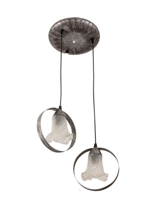 ARlight Pendant Light Silver with Socket E14, E.14 24x80cm