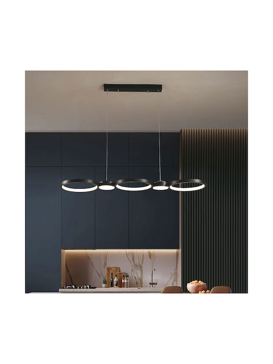 V-TAC Designer Pendant Light White LED with Natural White Light Rail 100cm