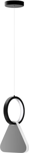 Alphab2b Symmetric 1c LED Κρεμαστό Φωτιστικό Ασημί 15x120εκ.