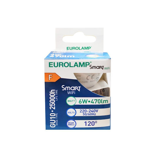 Eurolamp Smart LED Bulb 6W for Socket GU10 RGBW 470lm Dimmable