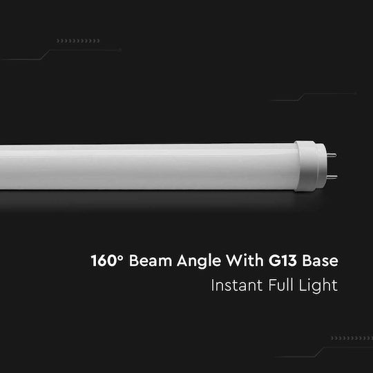 V-TAC LED Bulb 18W Fluorescent Type 120εκ. for Socket G13 and Shape T8 Cool White 1850lm