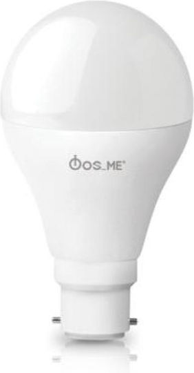 Fos me Λάμπα LED 15W για Ντουί B22 και Σχήμα A60 Φυσικό Λευκό 1250lm