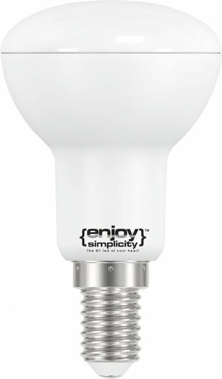 Elvhx Λάμπα LED 6.2W για Ντουί E14 και Σχήμα R50 Φυσικό Λευκό 450lm
