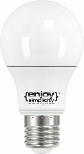 Elvhx LED Bulb 5.5W 80mm for Socket E27 and Shape P45 Natural White 490lm