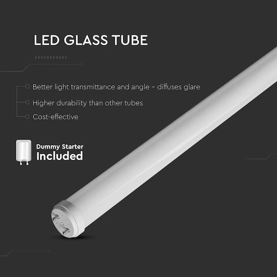 V-TAC LED Bulb 20W Fluorescent Type 150εκ. for Socket G13 and Shape T8 Natural White 2100lm