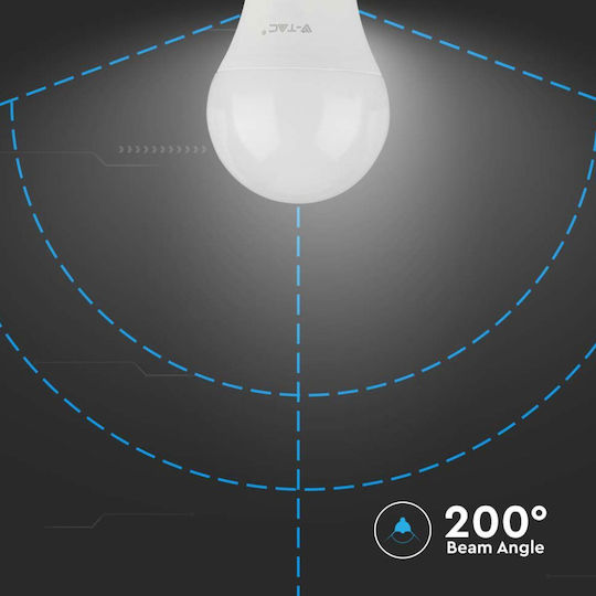 V-TAC LED-Lampe 10.5W 110mm für Fassung E27 und Form A60 Naturweiß 1055lm