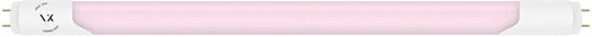 VK Lighting Bec LED 10W Tip Tub 60εκ. pentru Soclu G13 și Formă T8 Roz 680lm