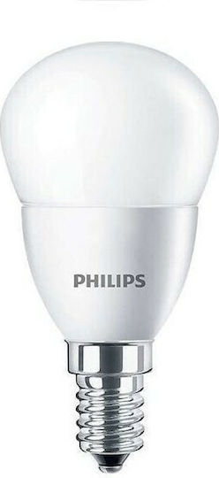 Philips CorePro Λάμπα LED 7W για Ντουί E14 και Σχήμα P48 Θερμό Λευκό 806lm