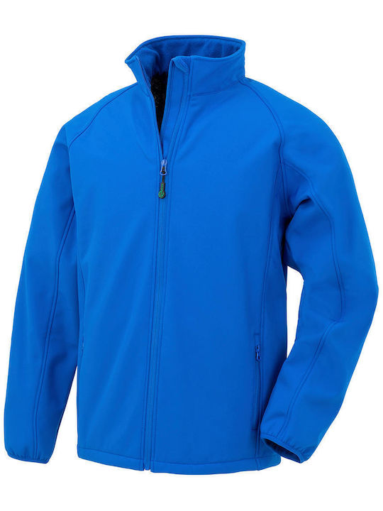 Result Men's Winter Softshell Jacket Waterproof and Windproof Royal