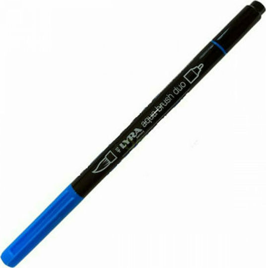 Lyra Aqua Brush Duo Marker de Proiectare 4mm Albastru