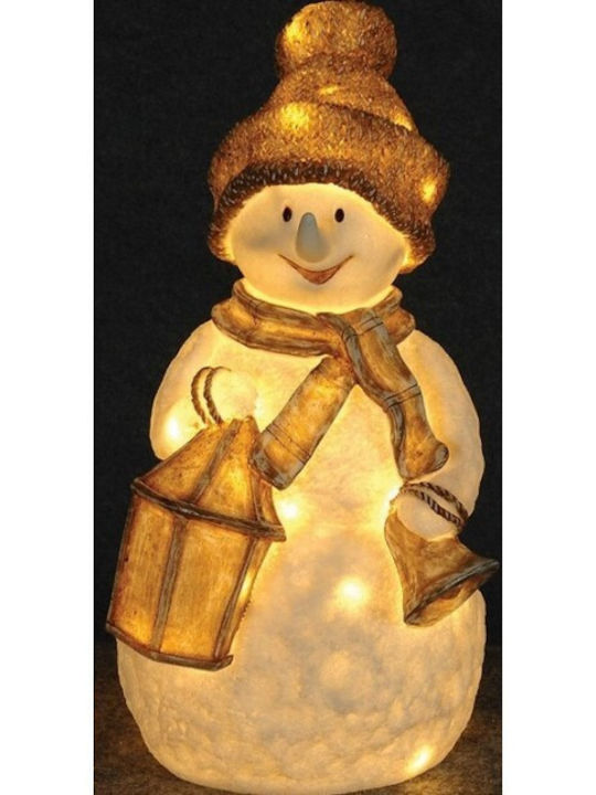 Lianos Illuminated Christmas Plastic Figure SNowman Height 40cm