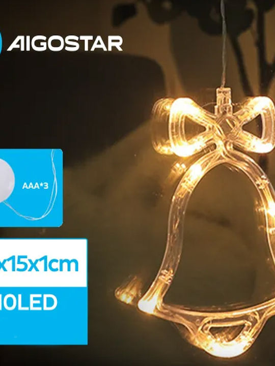 Aigostar Beleuchtet Weihnachtliche Kunststoff Figur Glocke Glocke Höhe 18cm