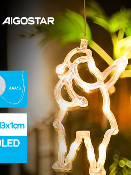 Aigostar Φωτιζόμενη Χριστουγεννιάτικη Πλαστική Φιγούρα Ύψους 21εκ.