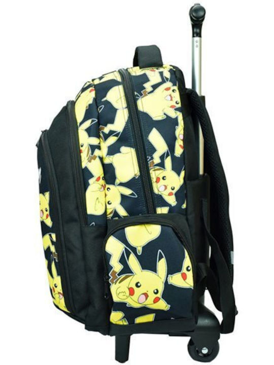 Gim Pokemon Pikachu School Trolley Bag Elementary Pikachu With Water Bottle Holder 27lt