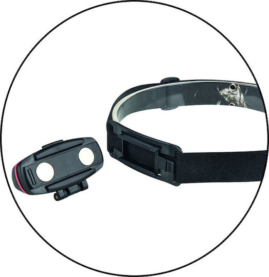 Eurolamp Headlamp LED IP44 with Maximum Brightness 300lm Black