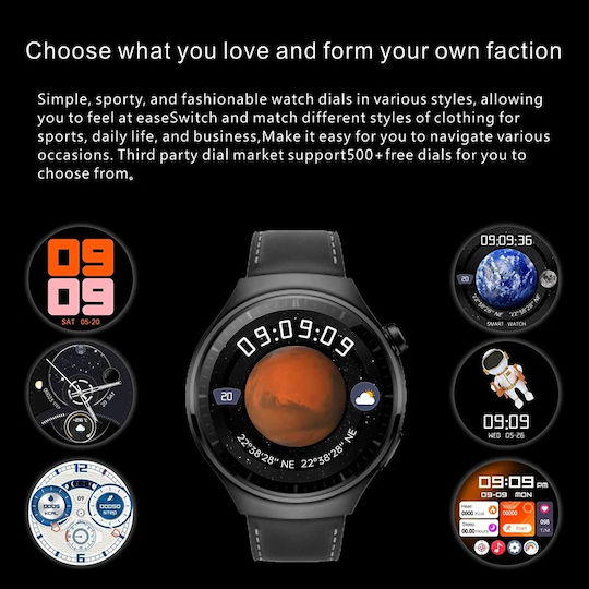 S20 MAX 46mm Smartwatch (Καφέ)