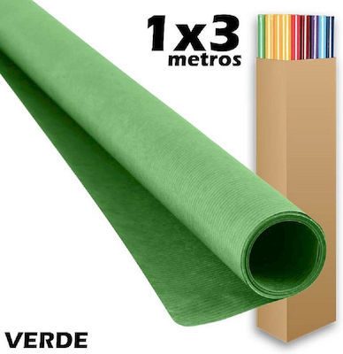 Sadipal Einwickelpapier für Geschenke Grün 100x300cm.