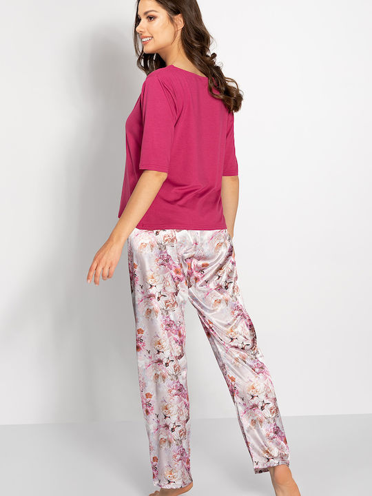 Momenti Per Me Set Winter Women's Pajamas Fuchsia