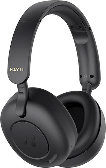 Havit H655BT Ασύρματα / Ενσύρματα On Ear Ακουστικά με 76 ώρες Λειτουργίας Μαύρα