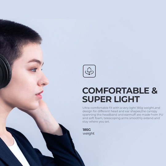 Havit H633BT Wireless / Wired Over Ear Headphones with 22 hours of Operation Beige