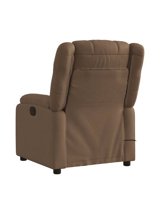 Fotoliu Relax Masaj cu Puf Maro 74x86.5x93.5cm
