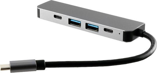 NSP N16 USB-C Docking Station with HDMI 4K PD Ethernet Gray