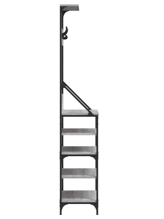 vidaXL Kleiderständer Gray 70x34x184cm