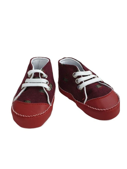 Oscar Baby Βρεφικά Sneakers Αγκαλιάς Κόκκινα
