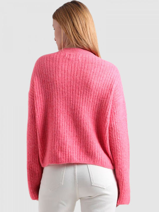 Only Women's Long Sleeve Sweater Pink