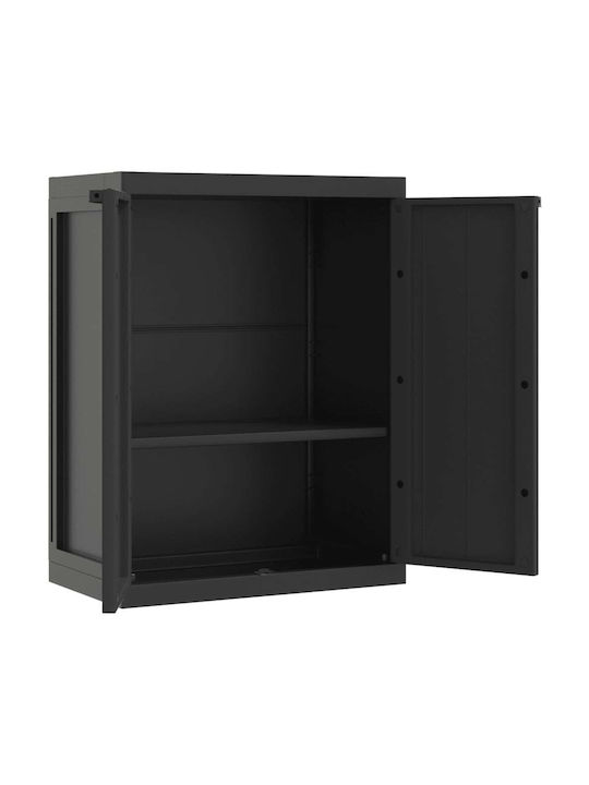 Double-leaf Polypropylene Outdoor Storage Cabinet 65x37x85 cm