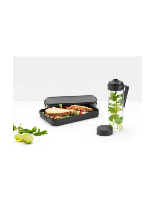 Brabantia Σετ Δοχεία Φαγητού Πλαστικά Γκρι 2τμχ